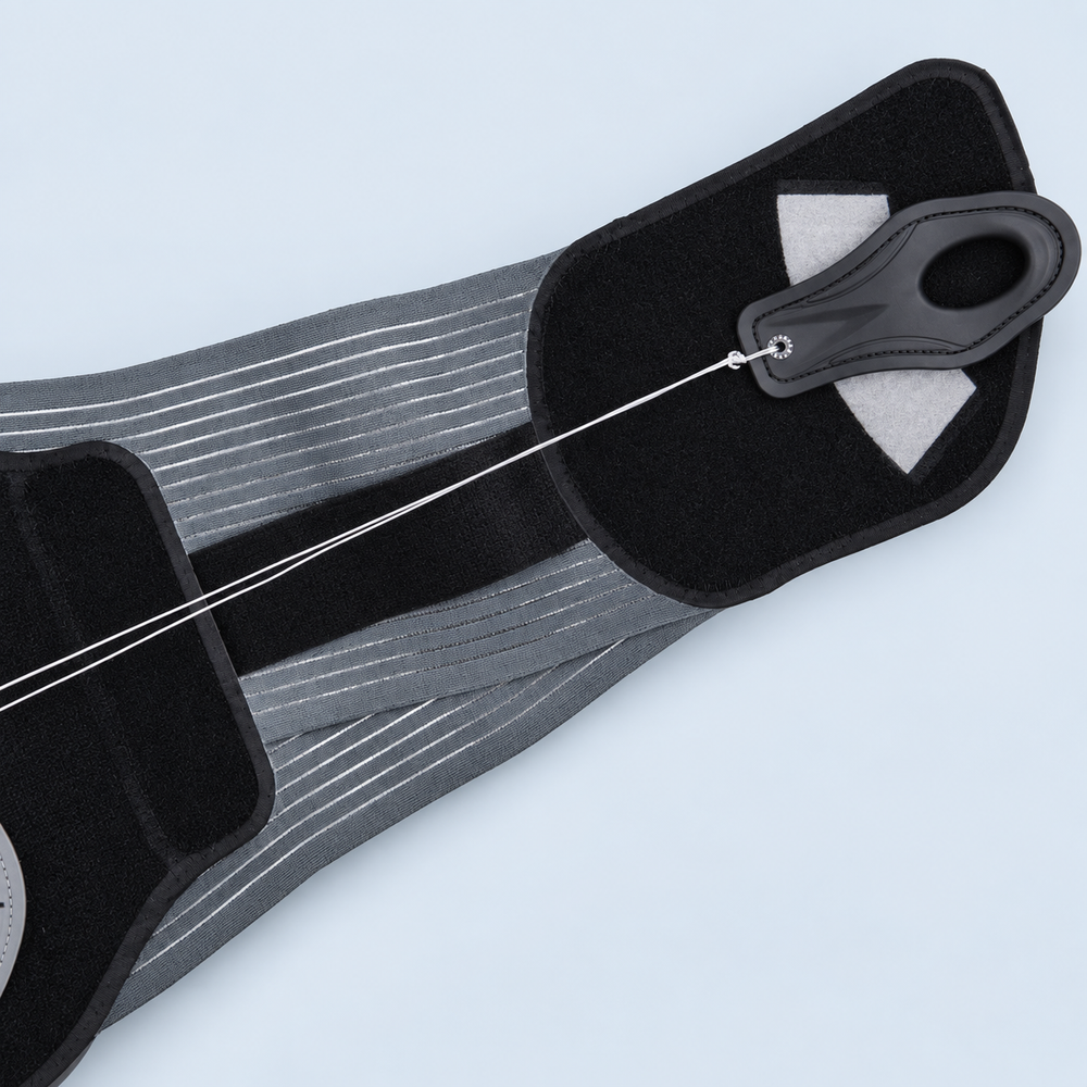 Front fastening and pull handle