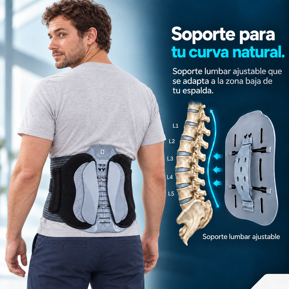 Soporte para la curva lumbar natural
