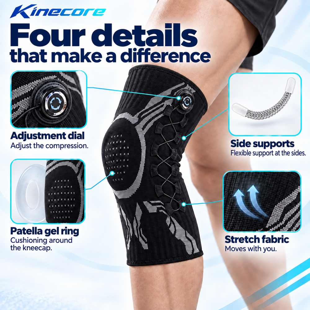 Four key knee brace design features.