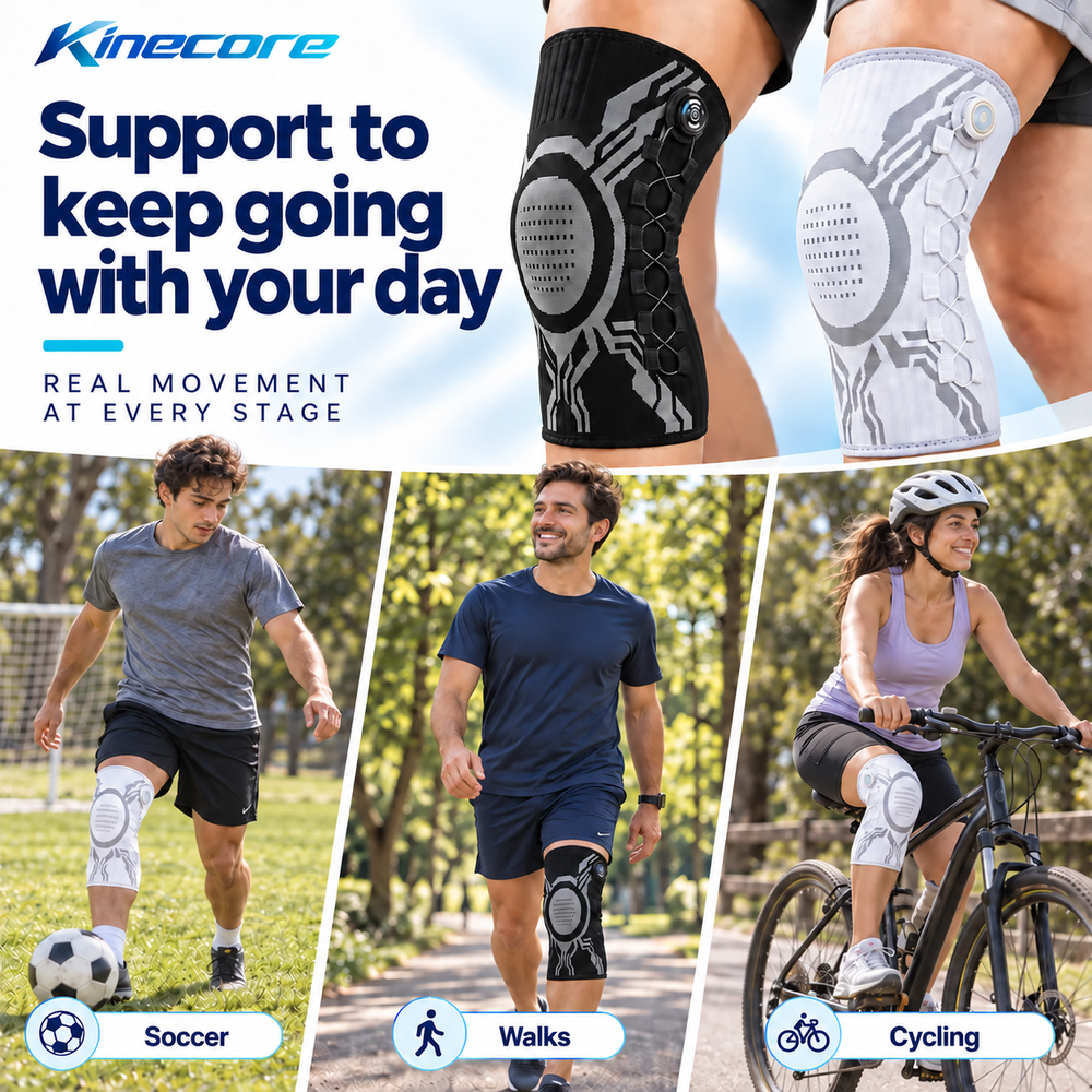 Support to keep going with your day: soccer, walks and cycling.