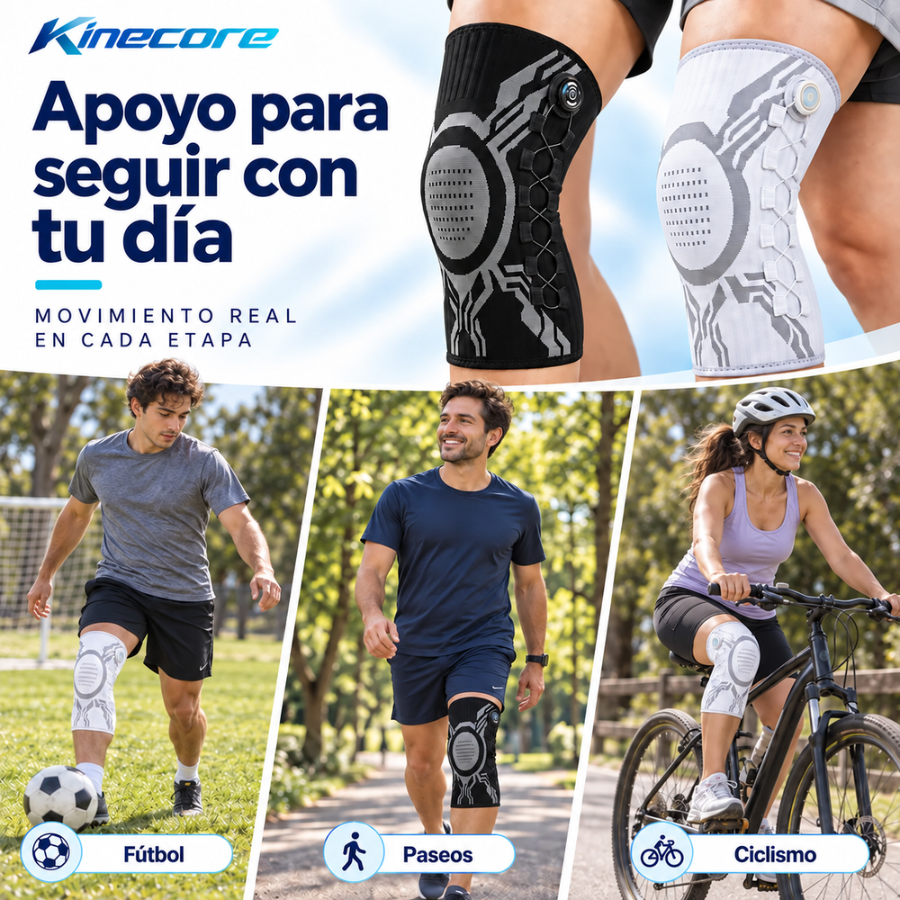 Apoyo para seguir con tu día: fútbol, paseos y ciclismo.